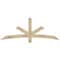 Ekena Millwork Alberta Rough Sawn Timber Gable Bracket, Douglas Fir, 72"W x 27"H x 2"D x 4"F, 9/12 Pitch GBW072X27X0204ALB00RDF - alternate 1